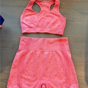 Red workout set